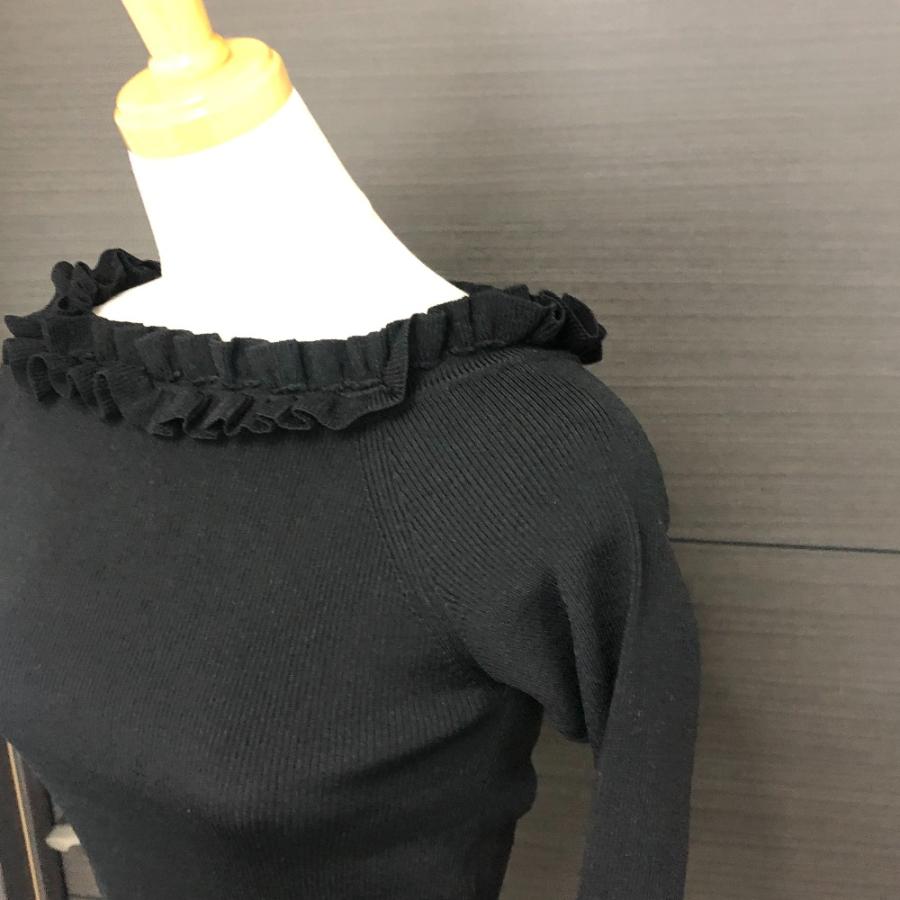 新品同様 LE CIEL BLEU ルシェルブルー 19A61103 オフショル ニット 長袖 長袖ニット ニット ブラック レディース【中古】 |  | 04