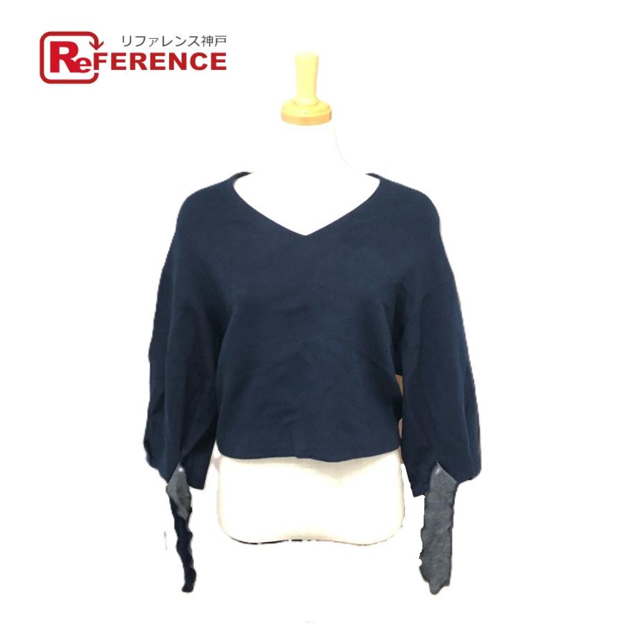 美品 LE CIEL BLEU ルシェルブルー 19A62201 半袖 トップス アパレル スウェット ネイビー レディース【中古】 | 