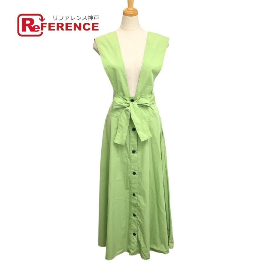 未使用 LE CIEL BLEU ルシェルブルー 24S65521 ハイウエストフレアドレス スカート アパレル ワンピース グリーン レディース【中古】 | 