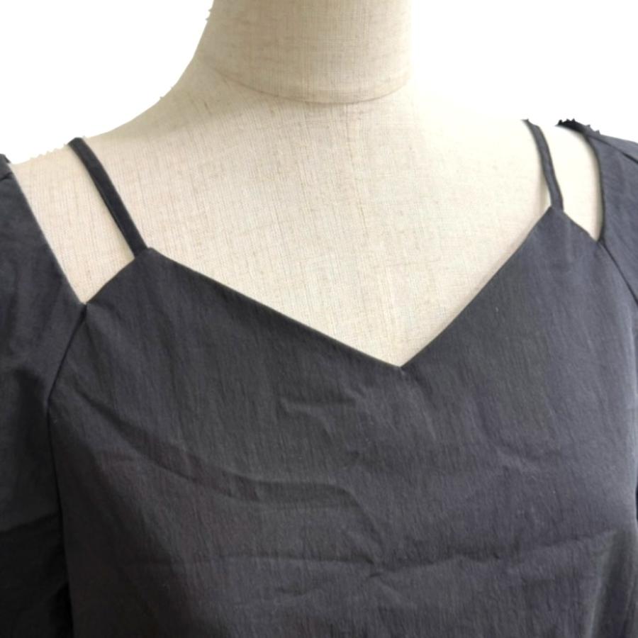 美品 LE CIEL BLEU ルシェルブルー 23S65515 アパレル ドレス 半袖 パフスリーブ ワンピース ブラック レディース【中古】 |  | 04