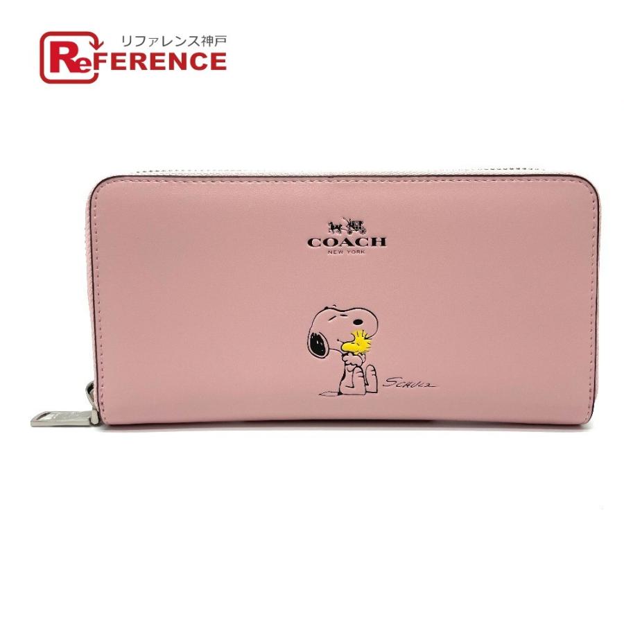 Coach コーチ F スヌーピーコラボ ピーナッツ 長財布 小銭入れあり ピンク レディース 未使用 中古 4 リファレンス コレクション 通販 Yahoo ショッピング
