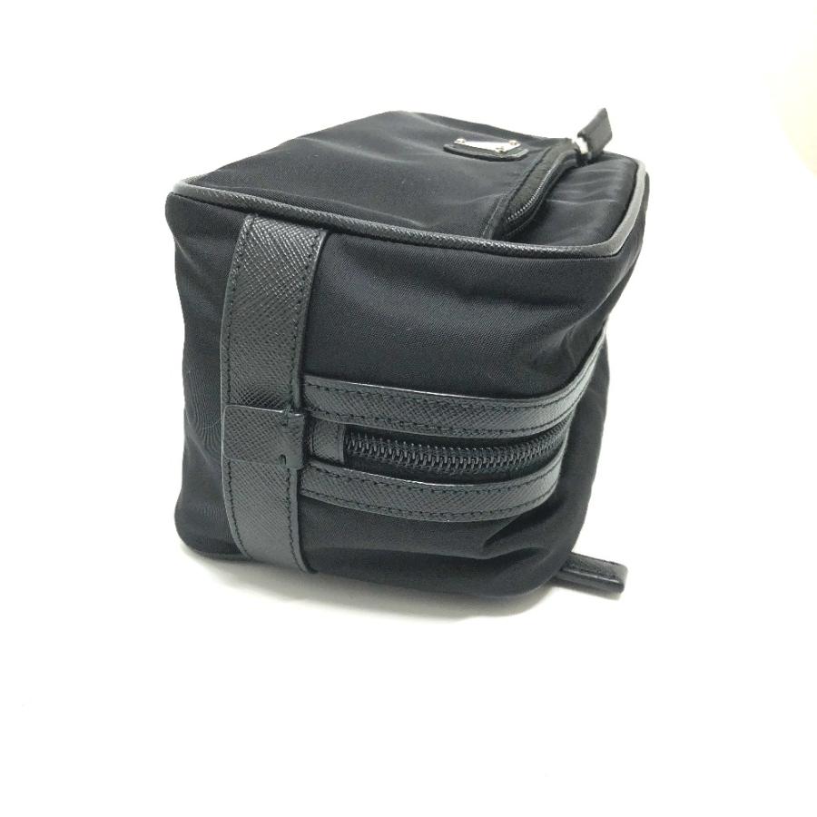 PRADA プラダ 2NA819 クラッチ トライアングルロゴ セカンドバッグ ブラック メンズ【中古】 | PRADA | 05