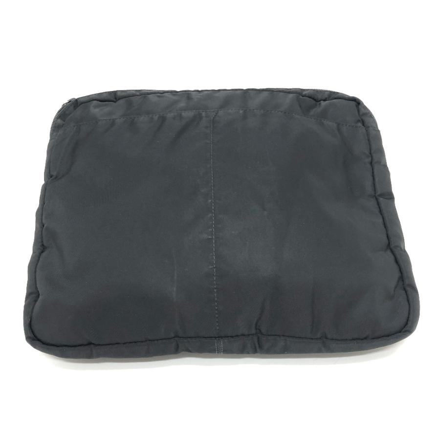 PRADA プラダ 三角プレート セカンドバッグ クラッチバック バック クラッチバッグ ブラック レディース【中古】 | PRADA | 01