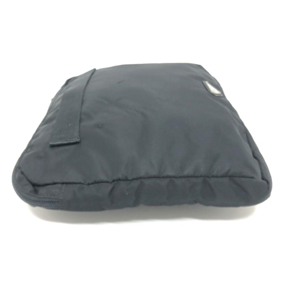 PRADA プラダ 三角プレート セカンドバッグ クラッチバック バック クラッチバッグ ブラック レディース【中古】 | PRADA | 02