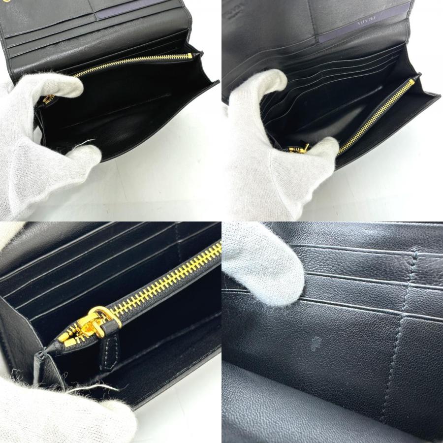 PRADA 未使用 プラダ 1M1132 ロゴ ギャザー 2つ折り 長財布
