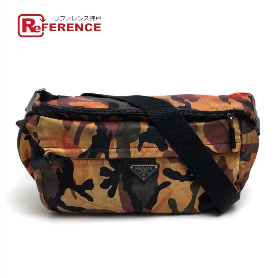 PRADA プラダ VA0991 カモフラージュ 迷彩柄 ロゴプレート  