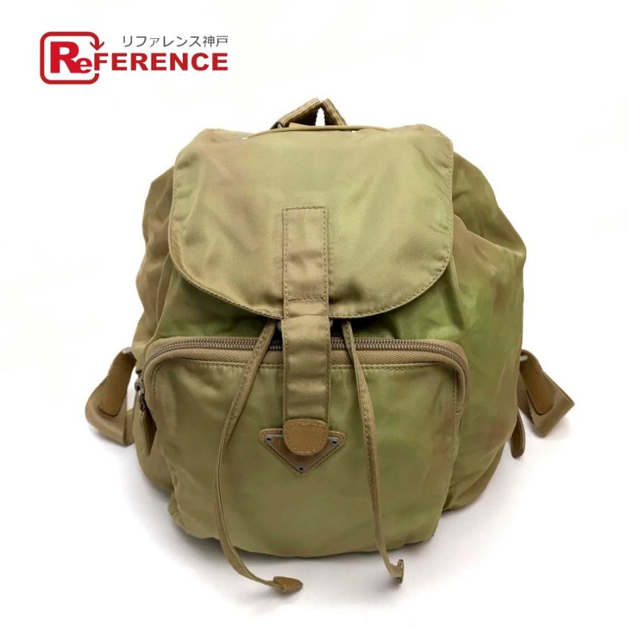 Prada プラダ ロゴプレート メンズ レディース リュック デイパック カーキ ユニセックス 中古 5 リファレンス コレクション 通販 Yahoo ショッピング