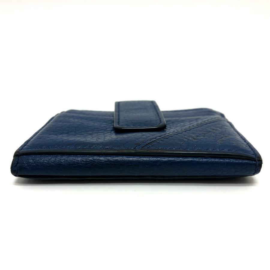 PRADA プラダ 2MC049 ロゴ 名刺入れ パスケース  カードケース カード入れ カードケース ブルー メンズ【中古】 | PRADA | 03