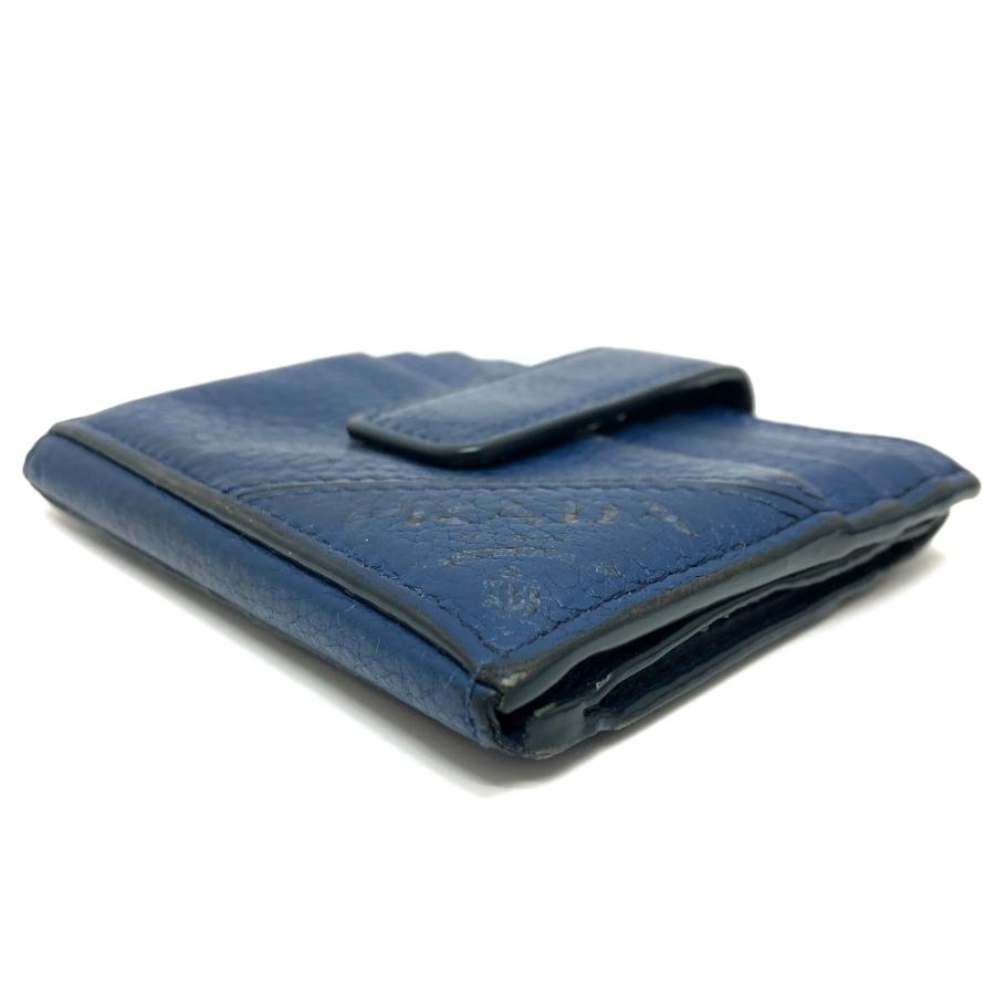 PRADA プラダ 2MC049 ロゴ 名刺入れ パスケース  カードケース カード入れ カードケース ブルー メンズ【中古】 | PRADA | 04