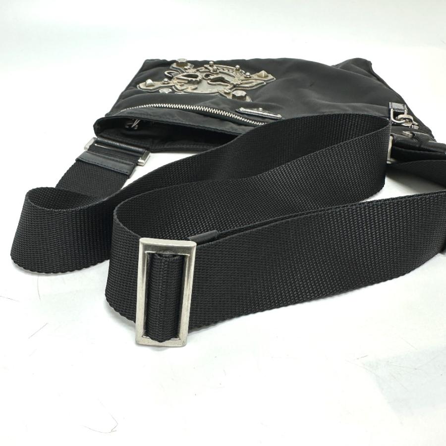 PRADA プラダ VA0859 トライアングルプレート スカル フラット カバン  