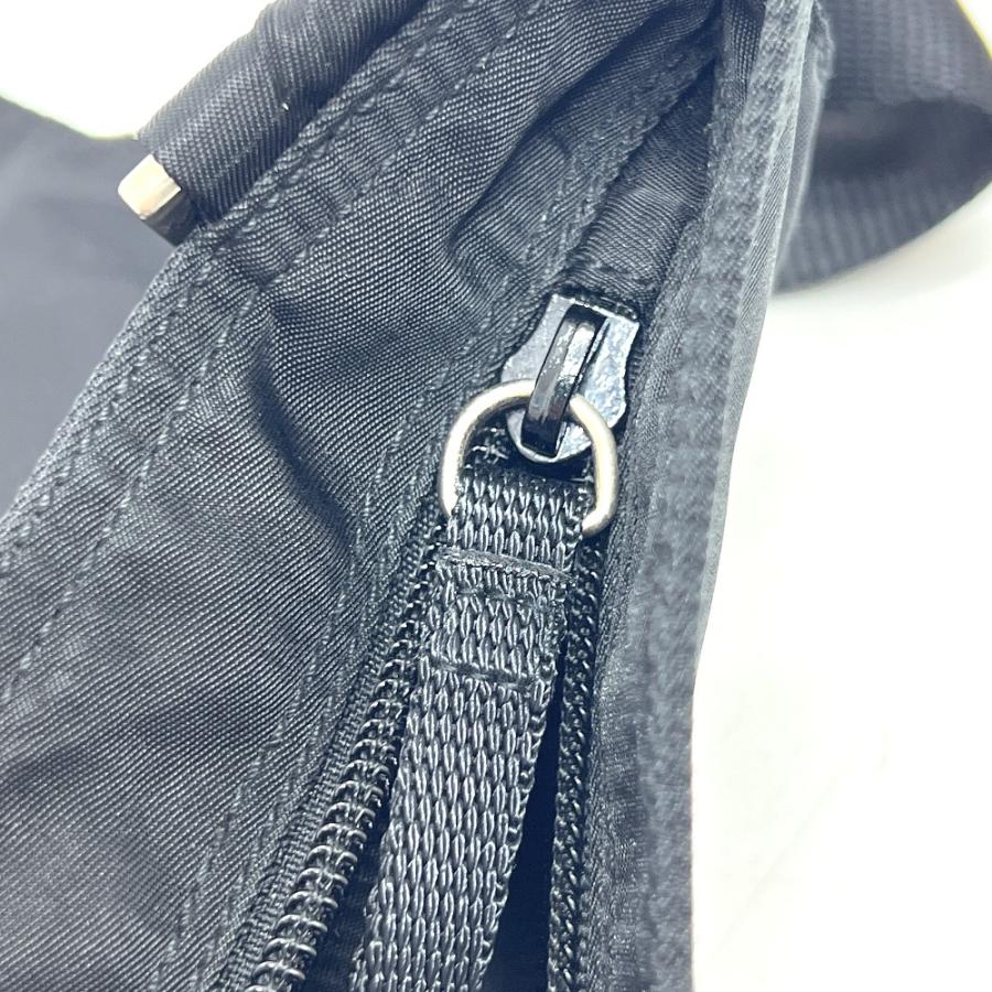 PRADA プラダ トライアングルプレート フラット カバン バッグ ショルダー ショルダーバッグ ブラック ユニセックス【中古】 | PRADA | 09