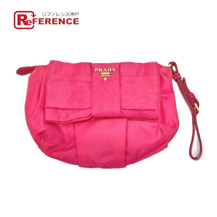プラダ ショルダーストラップ ポーチ ピンク 【公式通販】