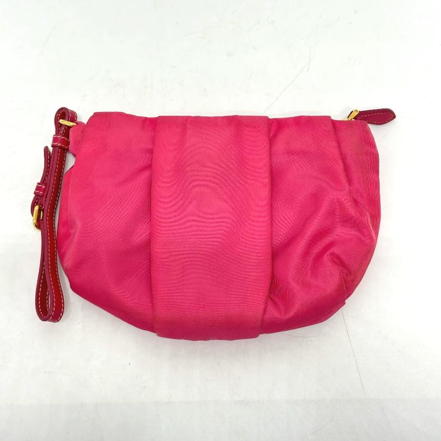 PRADA（プラダ） 1N1422 ロゴ リボン 小物 ストラップ付 マルチポーチ