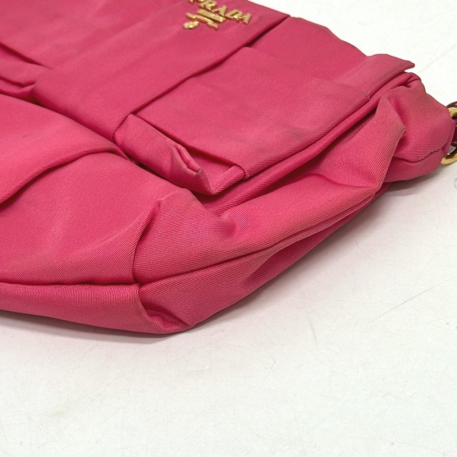 PRADA（プラダ） 1N1422 ロゴ リボン 小物 ストラップ付 マルチポーチ