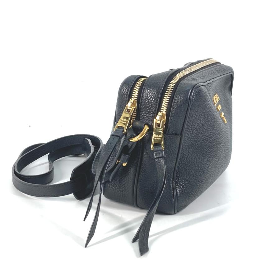 PRADA プラダ 1BH082 ロゴ 斜め掛け ポシェット カバン ショルダーバッグ ブラック系 レディース【中古】｜reference｜03