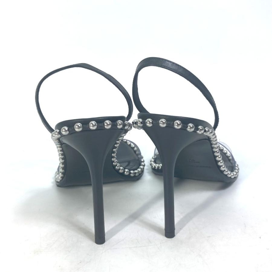 新品未使用Alexander wANG シルバークリアストラップミュール ヒール 新品未使用Alexander wANG シルバークリアストラップミュール ヒール