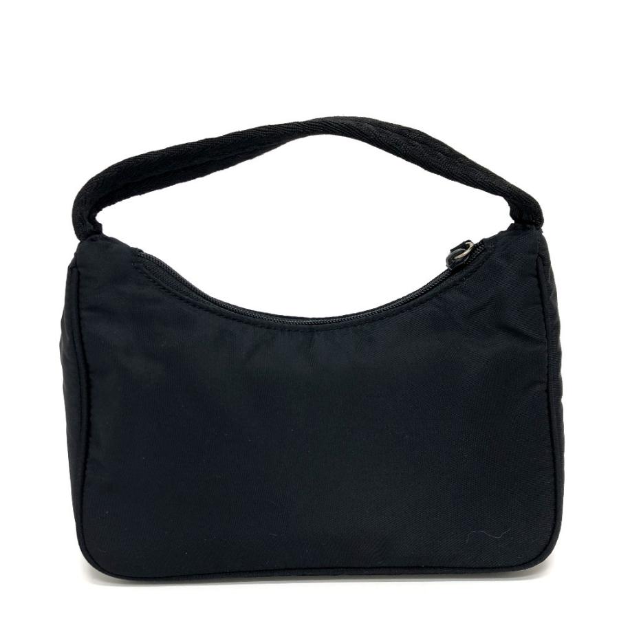 PRADA プラダ MV515 三角プレート ミニ ミニハンドバック ハンドバック 気アバン バック ハンドバッグ ブラック レディース【中古】 | PRADA | 01