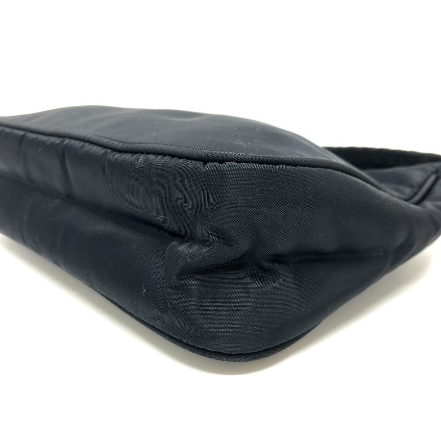 PRADA プラダ MV515 三角プレート ミニ ミニハンドバック ハンドバック 気アバン バック ハンドバッグ ブラック レディース【中古】 | PRADA | 06