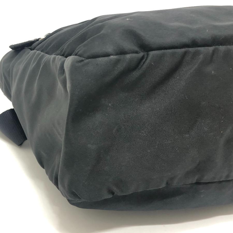 PRADA プラダ トライアングルプレート 肩掛け ショルダーバッグ カバン トートバッグ ブラック レディース【中古】 | PRADA | 06