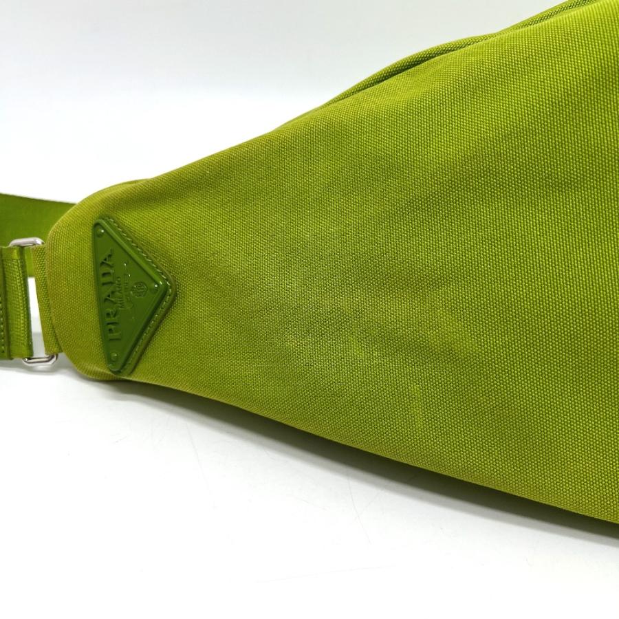PRADA プラダ 2VY007 エンボスロゴトライアングル カバン バッグ ショルダー 斜め掛け ショルダーバッグ グリーン レディース【中古】 | PRADA | 06