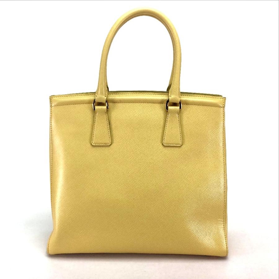 PRADA プラダ B2411M トライアングルロゴ 2WAY カバン 斜め掛け ショルダーバッグ ハンドバッグ イエロー レディース【中古】 | PRADA | 01