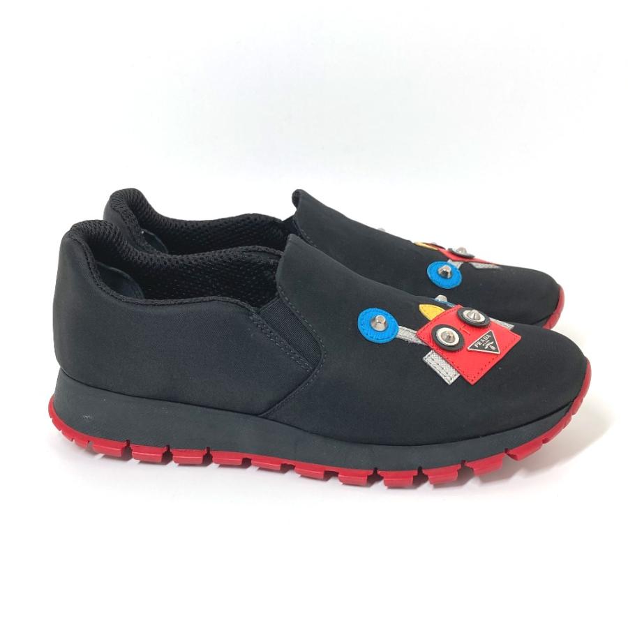 PRADAスリッポンスニーカー ロボット 三角ロゴ ブラック×ピンク 36 楽天市場】プラダ スニーカー レディース（靴）の通販