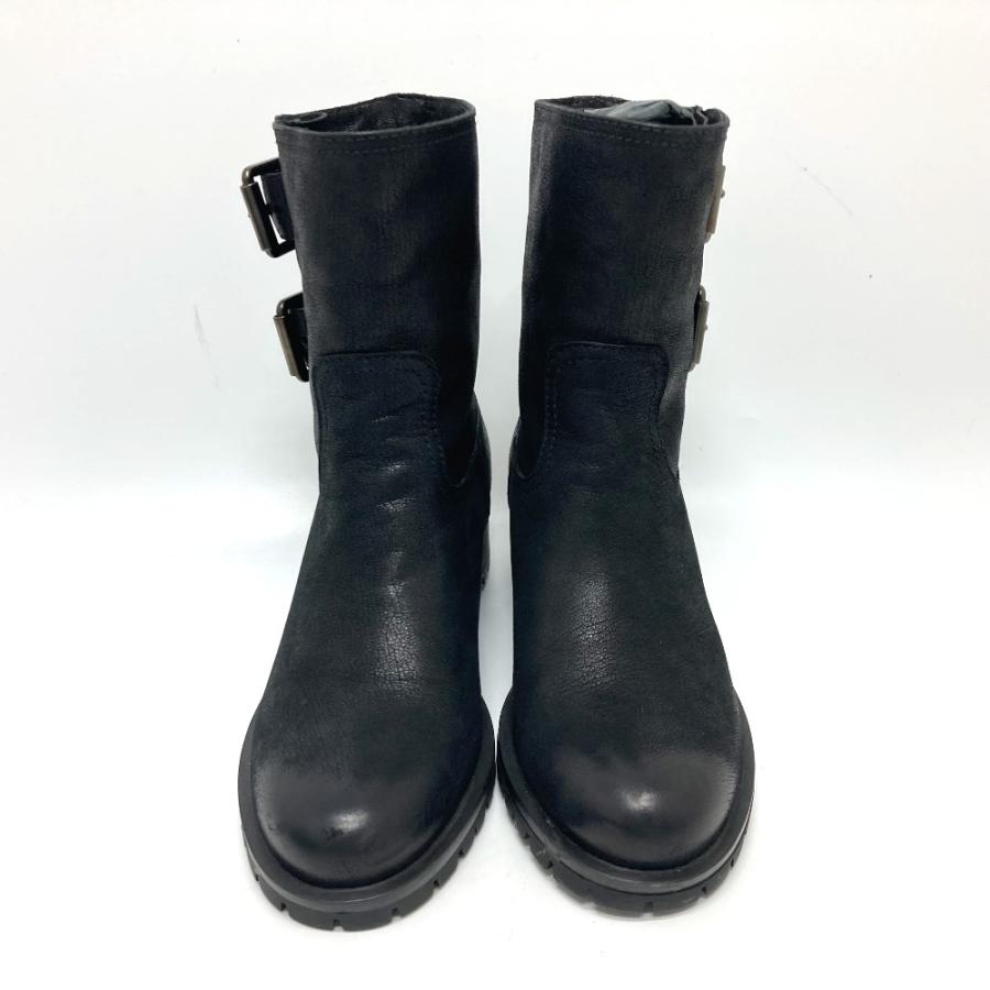 PRADA プラダ ショートブーツ ブーツ シューズ ブーツ ブラック レディース【中古】 | PRADA | 01