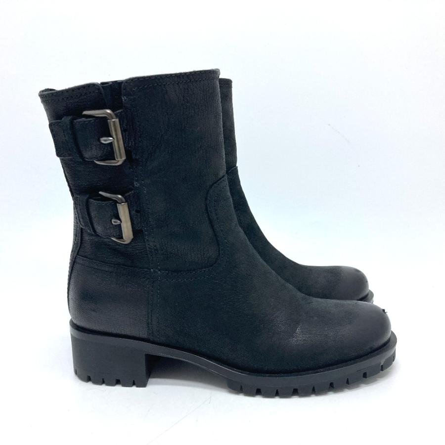PRADA プラダ ショートブーツ ブーツ シューズ ブーツ ブラック レディース【中古】 | PRADA | 03