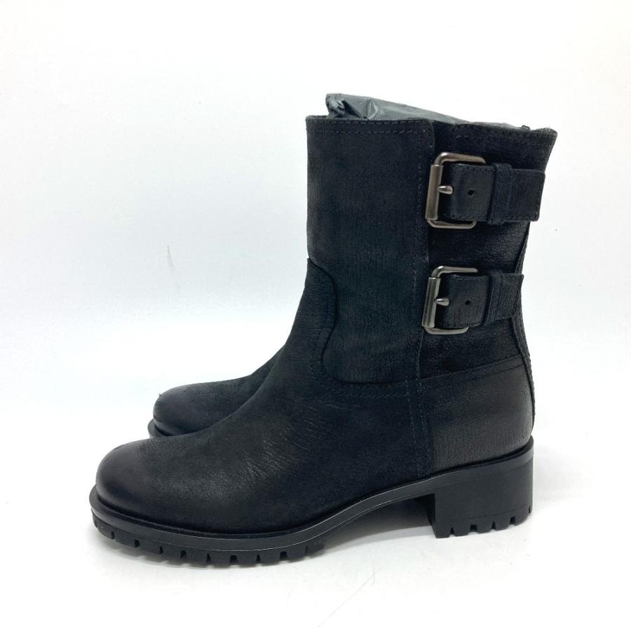 PRADA プラダ ショートブーツ ブーツ シューズ ブーツ ブラック レディース【中古】 | PRADA | 04