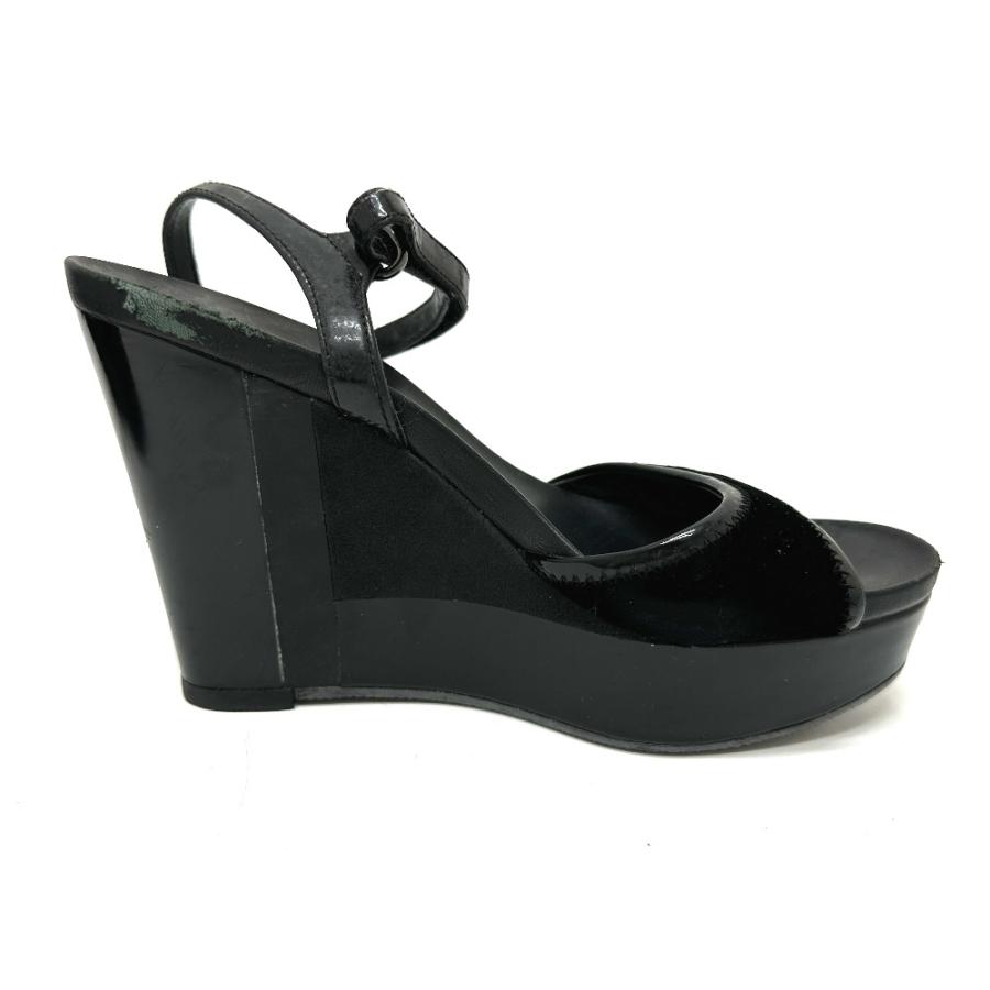 PRADA プラダ プラダスポーツ 靴 ストラップ オープントゥ ハイヒール ウェッジソール 厚底 サンダル ブラック レディース【中古】 | PRADA | 04