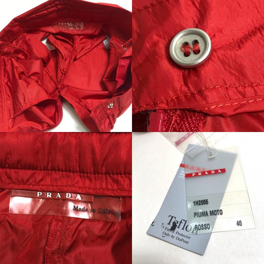 美品 PRADA プラダ 1H2055 ロゴ入り ショートパンツ スイムウェア ボトムス ズボン アパレル プラダスポーツ 水着 レッド メンズ【中古】 | PRADA | 09