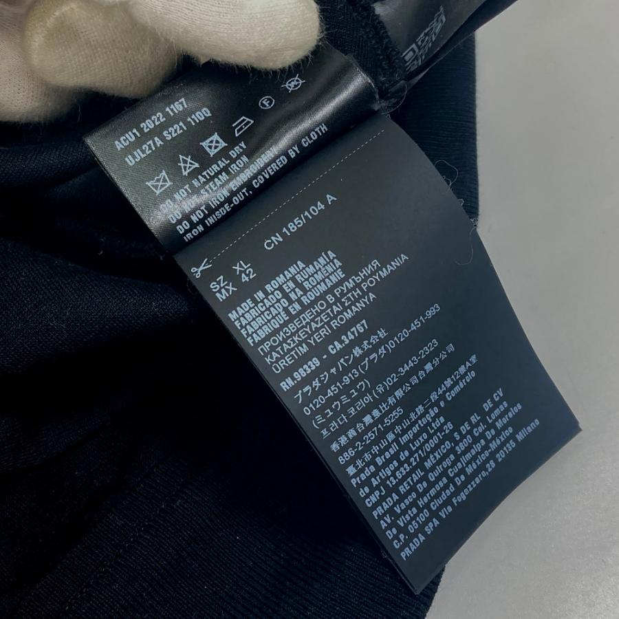 PRADA プラダ UJL27A クルーネック スウェット トライアングルロゴ トレーナー ブラック メンズ【中古】 | PRADA | 08