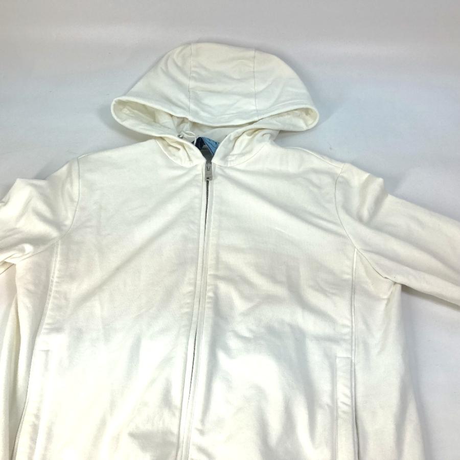 PRADA プラダ アウター フード付き アウター アパレル 長袖 ジップアップ プラダスポーツ ロゴ パーカー ホワイト レディース【中古】 | PRADA | 02