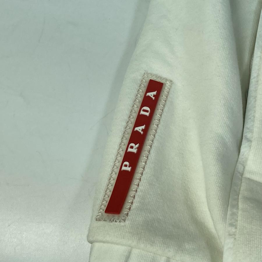 PRADA プラダ アウター フード付き アウター アパレル 長袖 ジップアップ プラダスポーツ ロゴ パーカー ホワイト レディース【中古】 | PRADA | 06