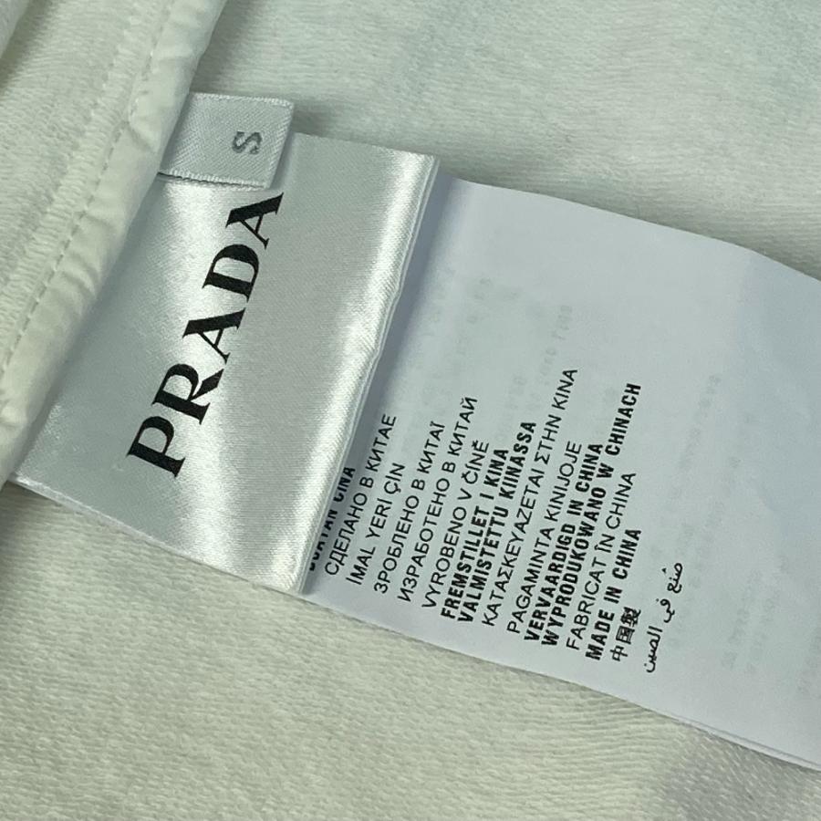 PRADA プラダ アウター フード付き アウター アパレル 長袖 ジップアップ プラダスポーツ ロゴ パーカー ホワイト レディース【中古】 | PRADA | 07