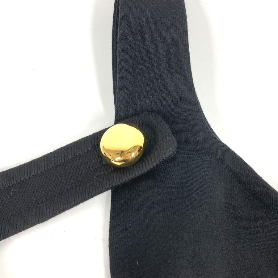 美品 PRADA プラダ ボタン付き ボディスーツ アパレル ノースリーブ トップス トップスその他 ブラック レディース【中古】 | PRADA | 03