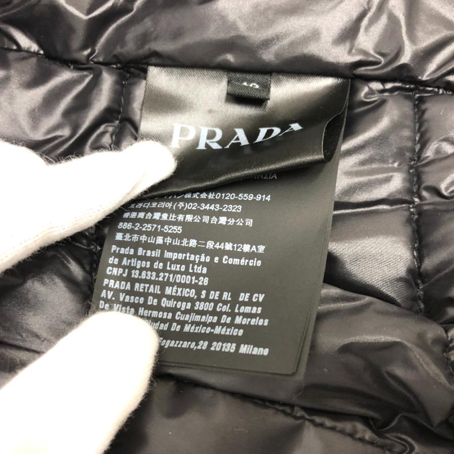 PRADA プラダ SGB628 トライアングルプレート ダウンベスト ブラック メンズ【中古】 | PRADA | 08