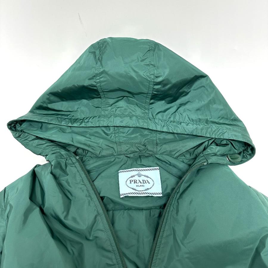 PRADA プラダ トライアングルプレート ジップアップ アパレル ジャケット グリーン レディース【中古】 | PRADA | 02