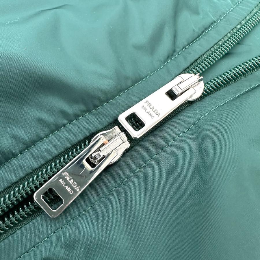 PRADA プラダ トライアングルプレート ジップアップ アパレル ジャケット グリーン レディース【中古】 | PRADA | 03
