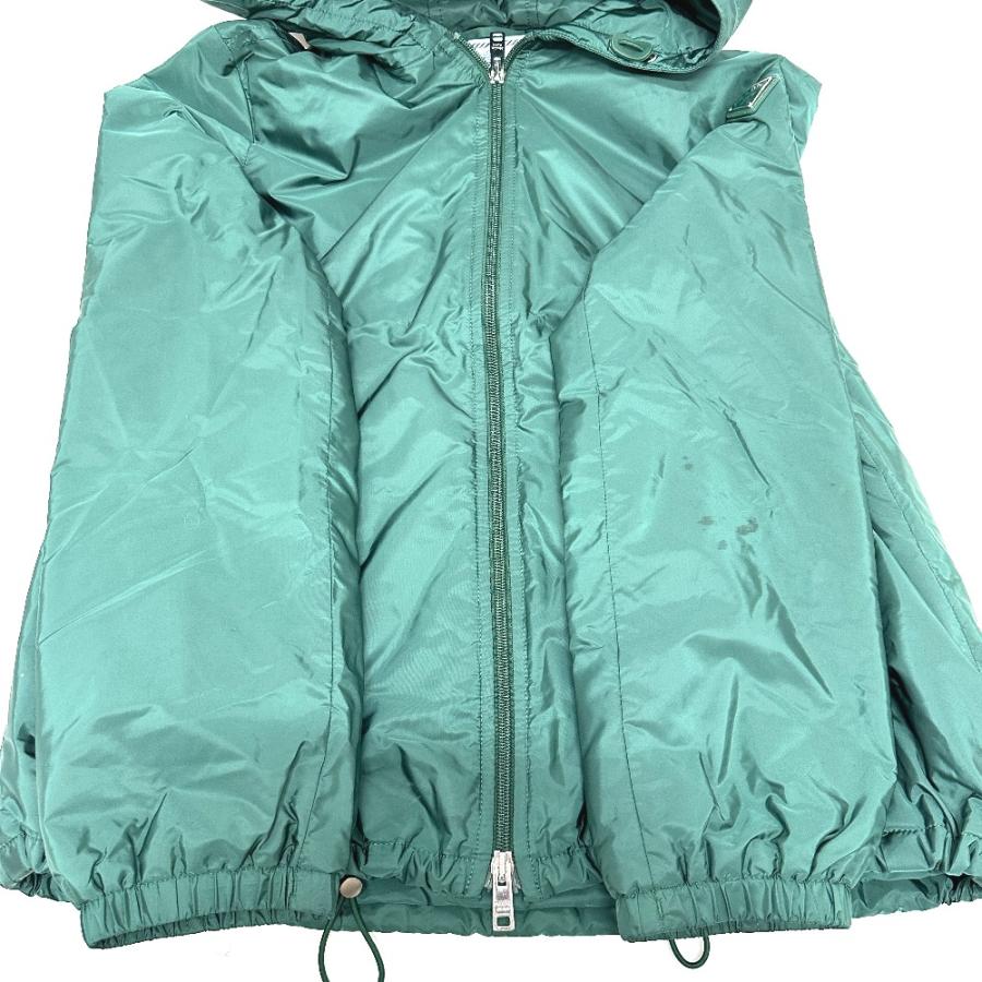 PRADA プラダ トライアングルプレート ジップアップ アパレル ジャケット グリーン レディース【中古】 | PRADA | 07