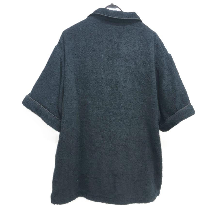 PRADA プラダ SC559 ロゴプレートコットンテリー パイル ボウリング 半袖T Tシャツ 半袖シャツ ブラック レディース【中古】 | PRADA | 01