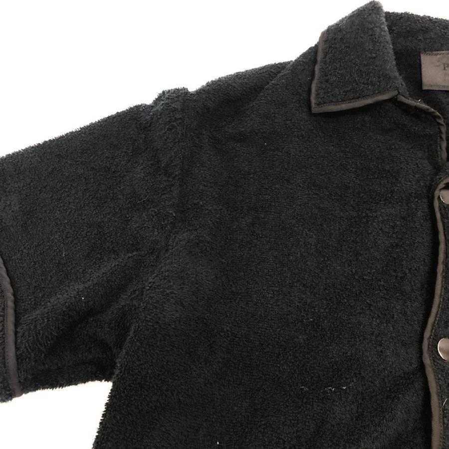 PRADA プラダ SC559 ロゴプレートコットンテリー パイル ボウリング 半袖T Tシャツ 半袖シャツ ブラック レディース【中古】 | PRADA | 03