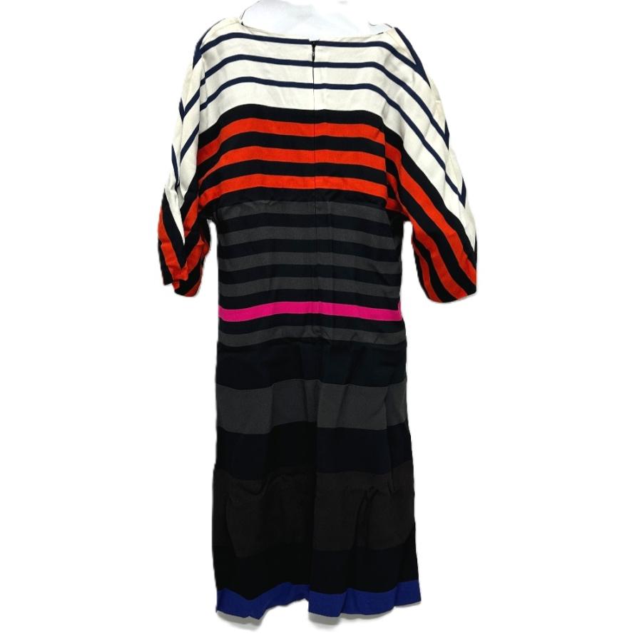 PRADA プラダ 半袖 ボーダー アパレル ワンピース レディース レーヨン100% マルチカラー サイズ38 | PRADA | 01