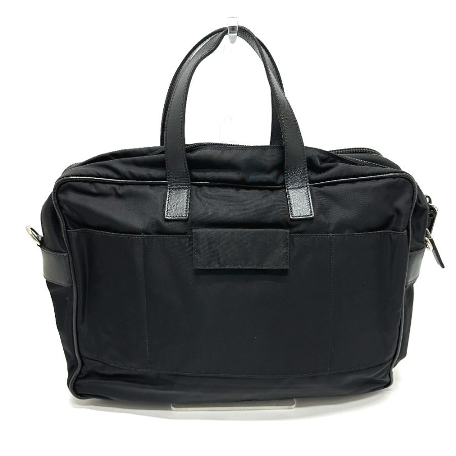 プラダ PRADA トライアングルロゴ 2VE407 2WAY カバン 肩掛け 斜め掛け ビジネスバッグ ナイロン/レザー ブラック PRADA（プラダ） 2VE407 トライアングルロゴ 2WAY カバン ビジネス