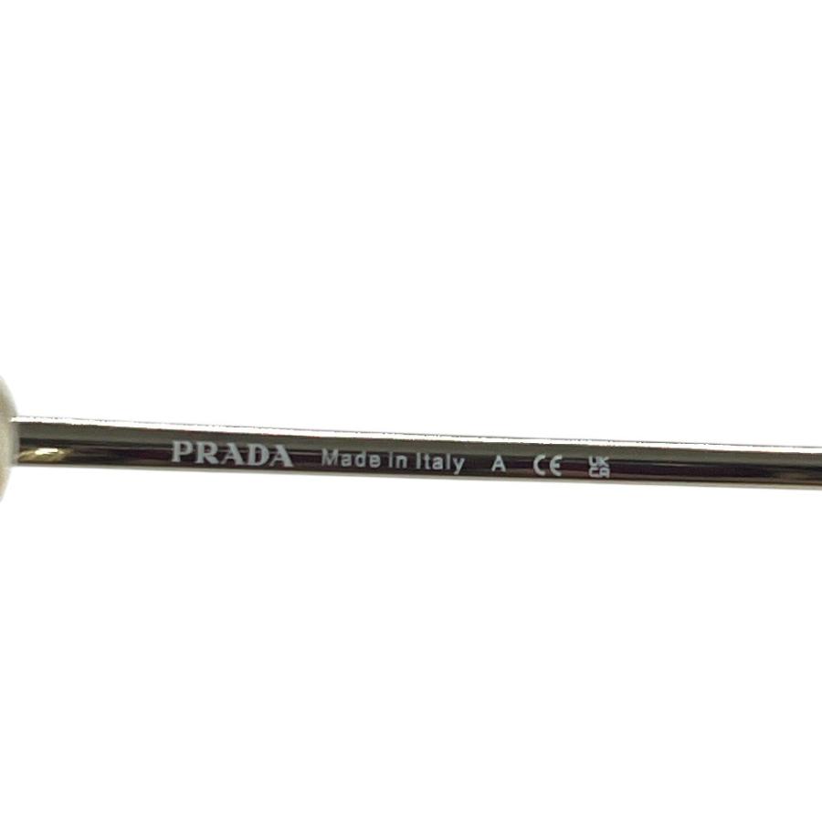 新品同様 PRADA プラダ VPRC51-D 多角形シェイプ ポリゴン メタルフレーム レディース 眼鏡  度付き 眼鏡 シルバー レディース【中古】 | PRADA | 04