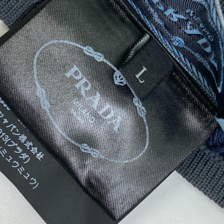 PRADA プラダ 27388 ロゴ ロング グローブ 手袋 ポリエステル グレー レディース【中古】未使用 | PRADA | 06