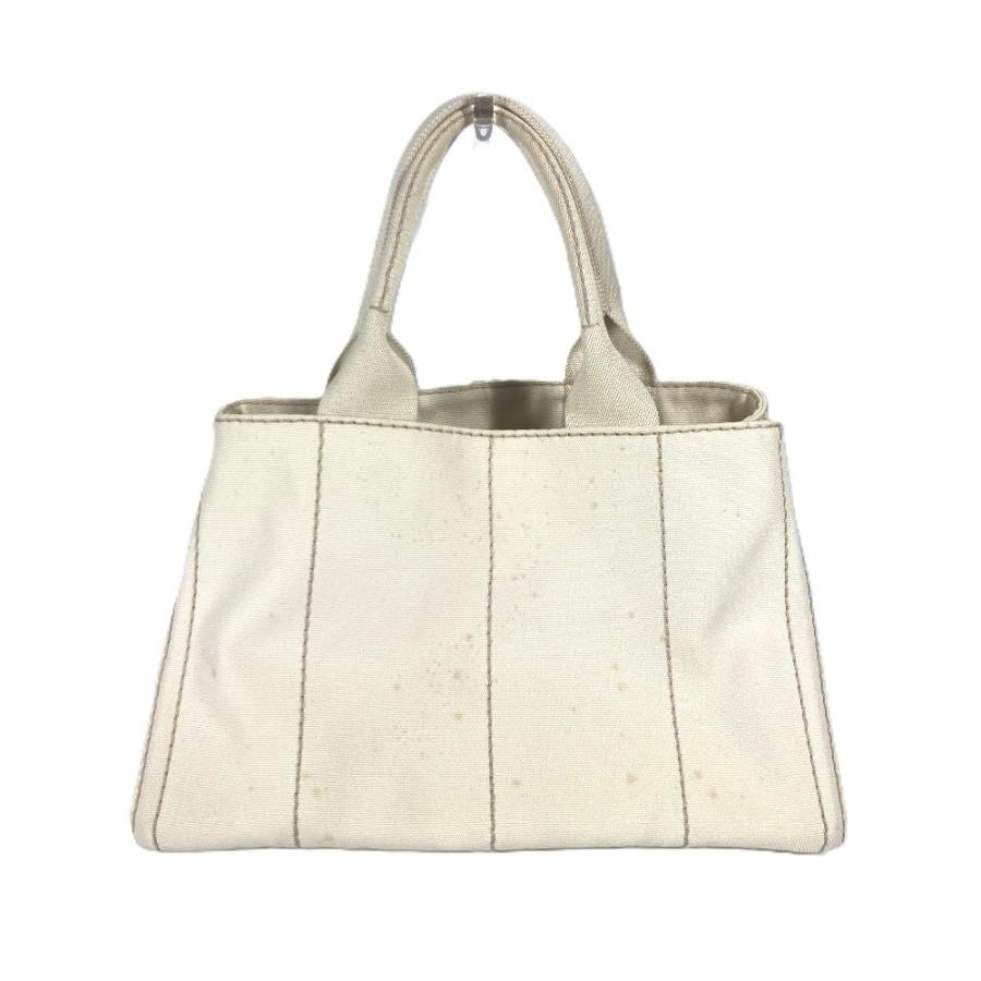 PRADA（プラダ） カナパ ハンドバッグ カバン トートバッグ ホワイト系 