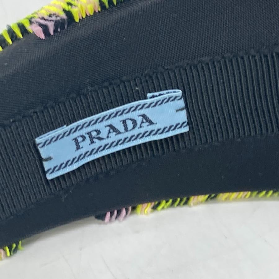 PRADA プラダ パイル トライアングルロゴ 三角ロゴ プレート ヘアアクセサリー ヘアバンド ヘッドバンド カチューシャ【中古】未使用 | PRADA | 04