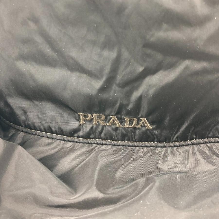 PRADA プラダ ロゴ ハット帽 帽子 バケットハット ボブハット ハット ブラック レディース【中古】 | PRADA | 03