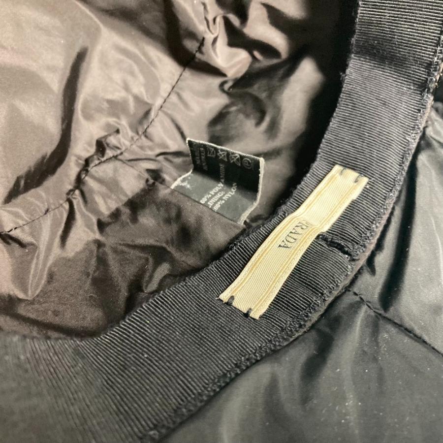 PRADA プラダ ロゴ ハット帽 帽子 バケットハット ボブハット ハット ブラック レディース【中古】 | PRADA | 07